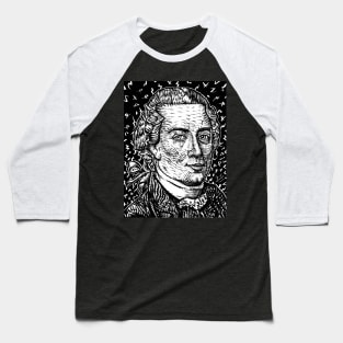 IMMANUEL KANT ink portrait .1 Baseball T-Shirt